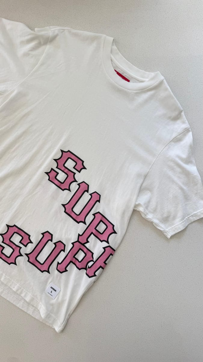 Supreme Stagger Tee "White"