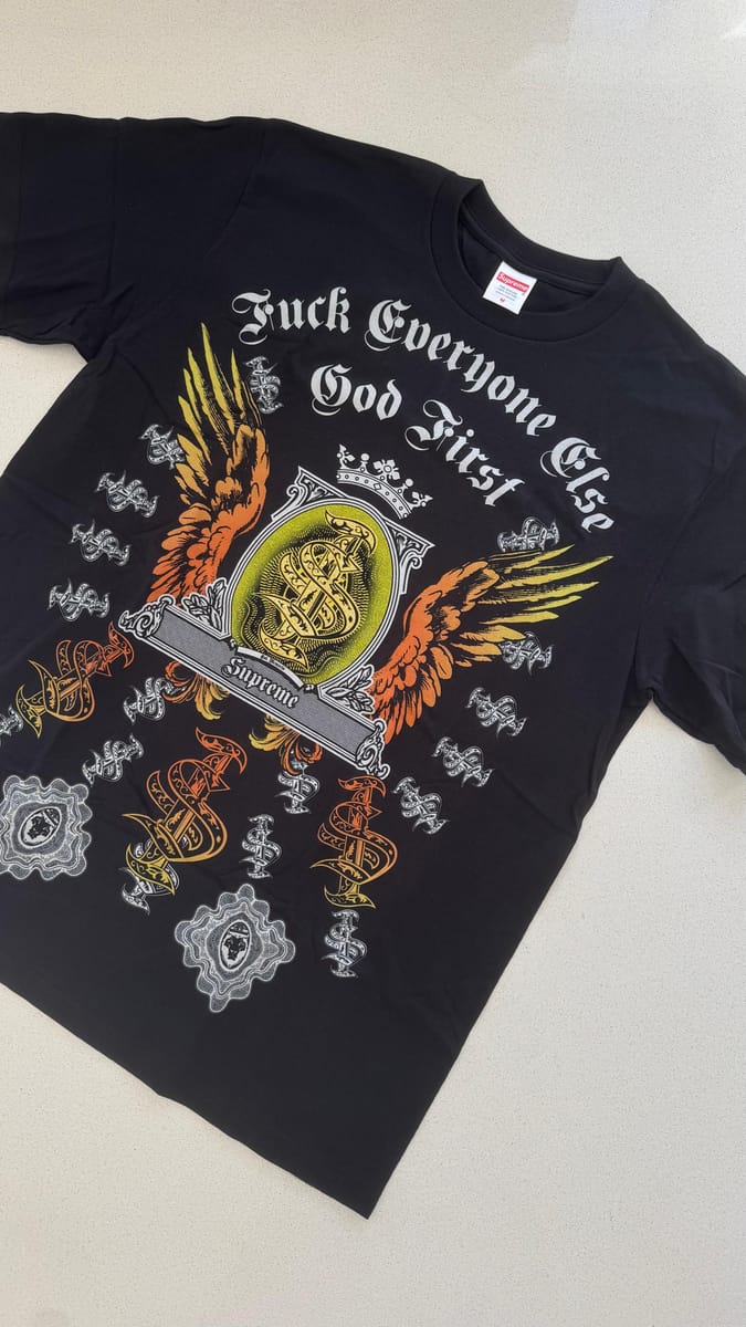 Supreme God First Tee "Negro"