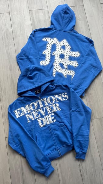 Mixed Emotions "Never Die Blue" zip up