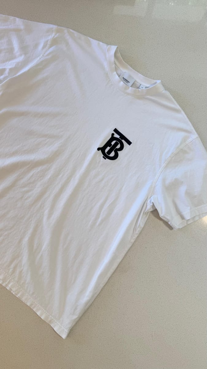 Burberry Remera monograma TB "Blanco"