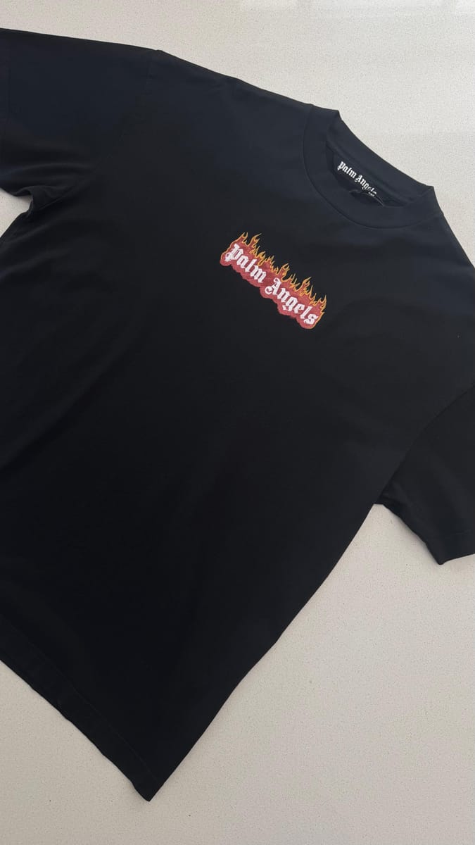 Palm Angels "Burning Logo" tee