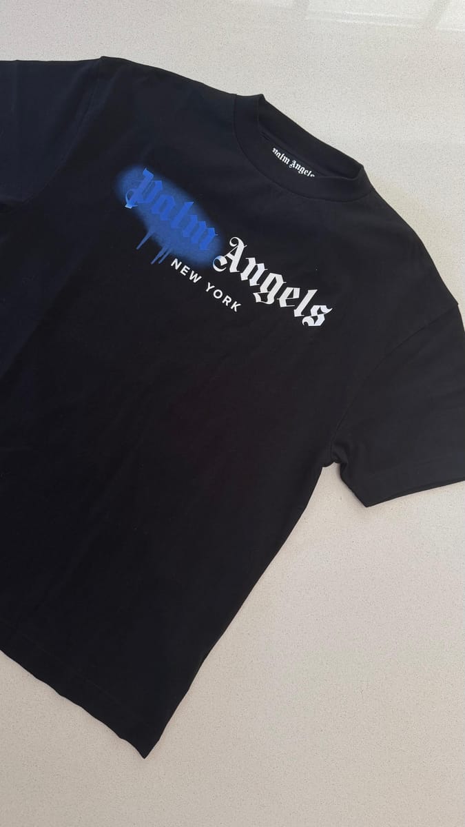 Palm Angels New York Sprayed Logo T-shirt "Black"