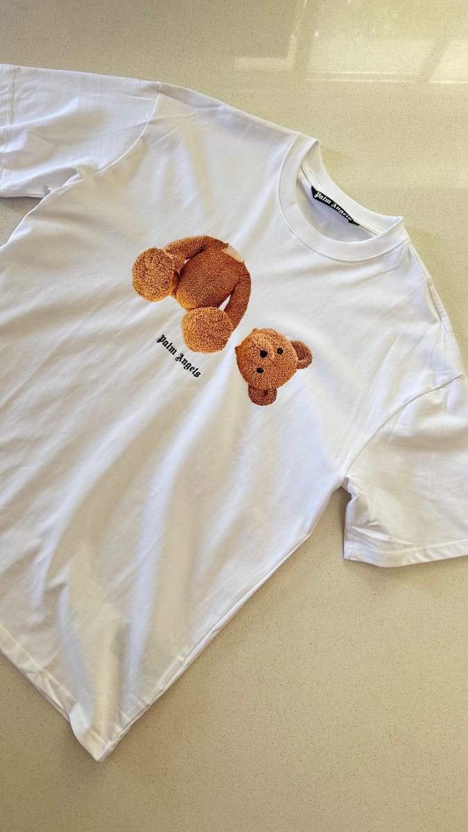 Palm Angels Bear Classic Tee "White/Brown"