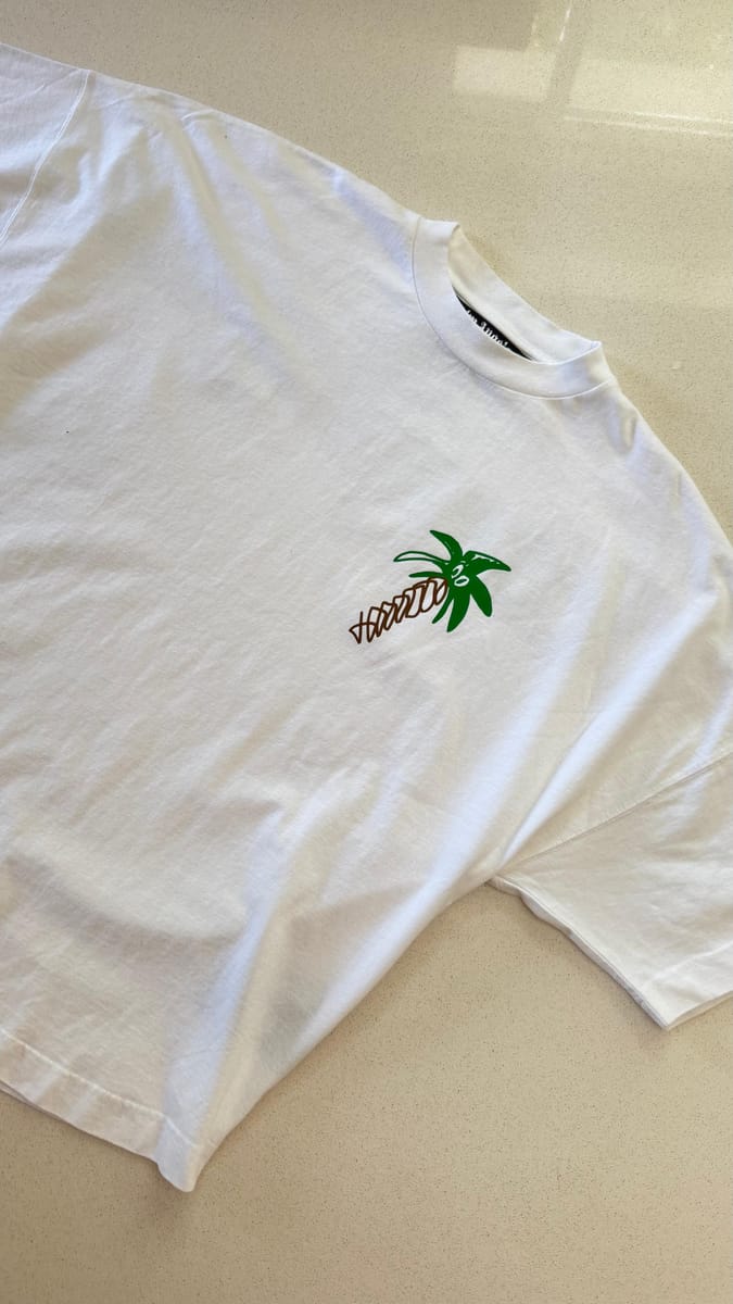 Palm Angels Sketchy Logo T-Shirt "White"